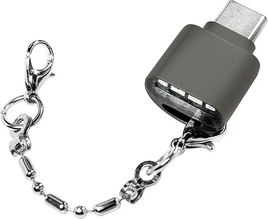 Kartëlexues USB 2.0 LogiLink për microSD, USB-C, gri e errët