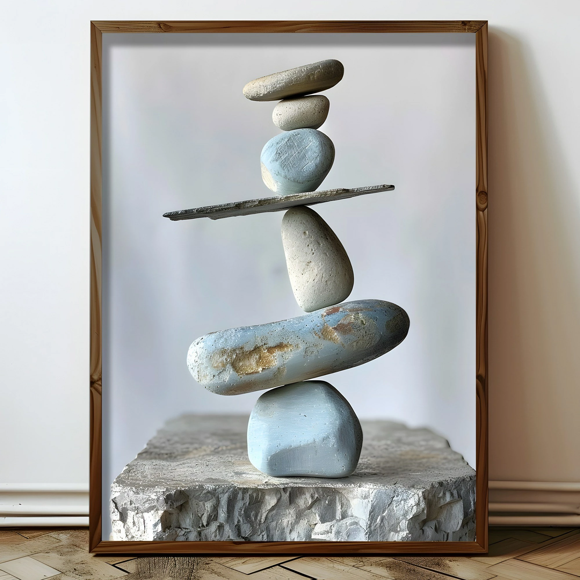 Pikturë dekorative me kornizë MDF, shumëngjyrëshe, Wallity, HUM086, 50x70x3.5cm