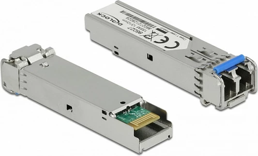 Modul SFP DeLOCK 100Base-FX, 100 Mbit/s, LC, 1310 nm, 20 km, argjendtë