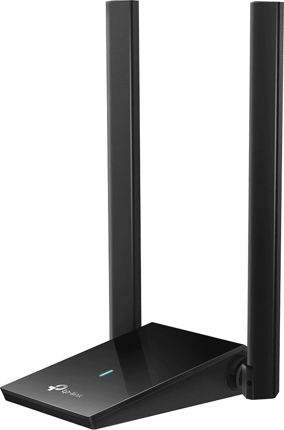 Adapter Wi-Fi USB, TP-Link Archer TX20U Plus, antena të dyfishta të jashtme, e zezë