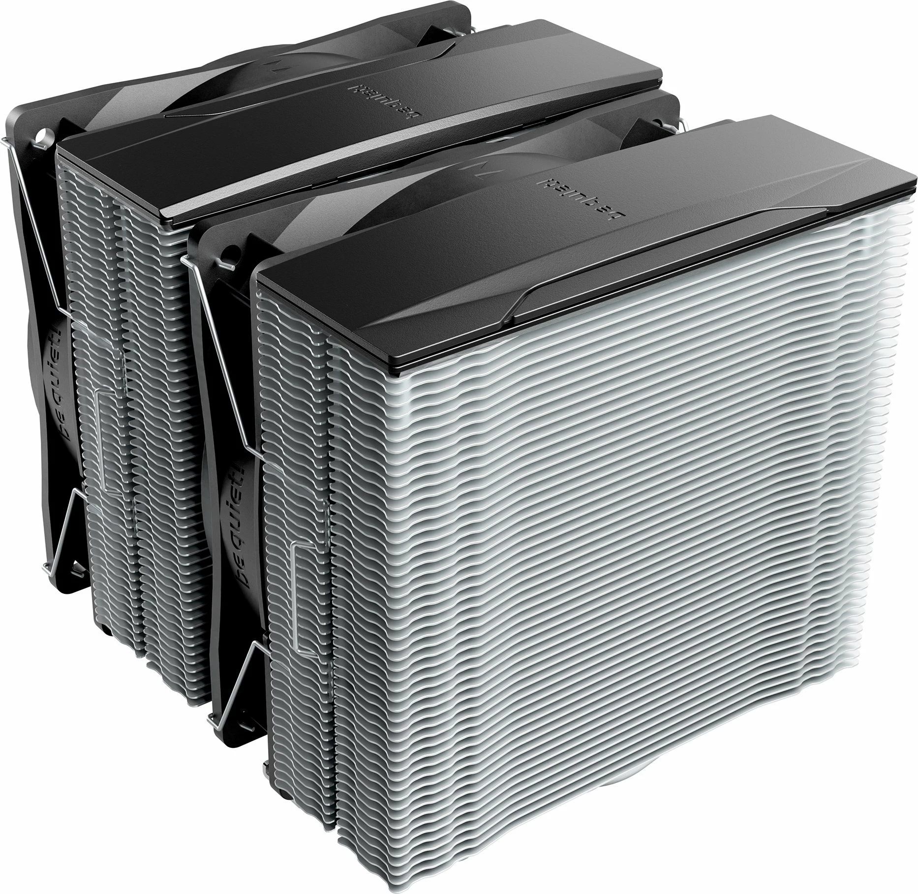 Ftohës CPU be quiet! Pure Rock Pro 3 BK041, dual-tower, 2x120mm PWM, 250W TDP, argjendtë/zezë