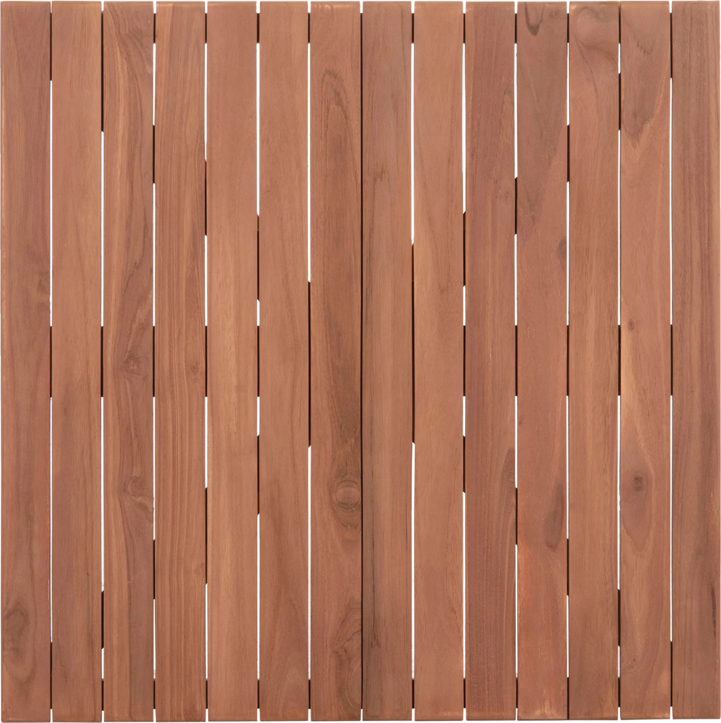 Sipërfaqe tavoline katrore, dru tik natyral, 70x70x4cm