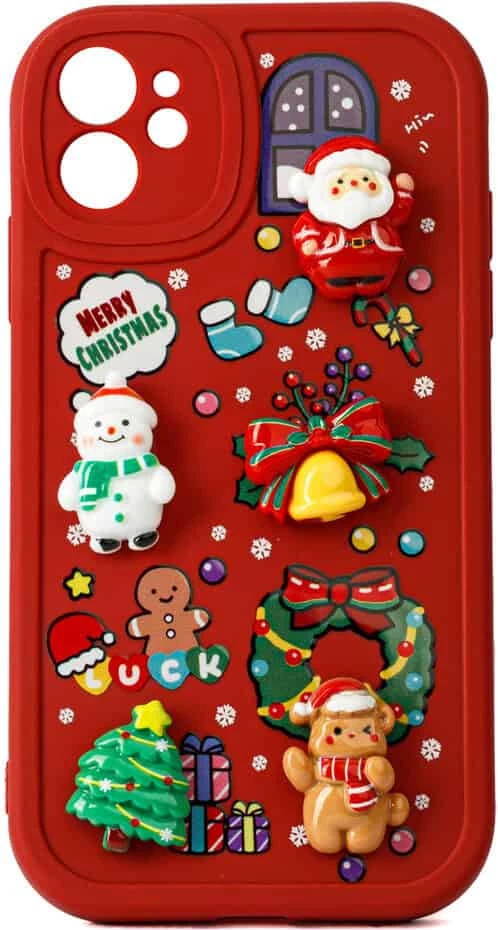 Fotroll për telefon TECH TIME Christmas Edition Cherry Red (IP14PLUS)