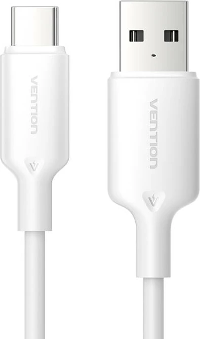 Kabllo USB 2.0 A në USB-C Vention CTQWF, 1m, Bardhë