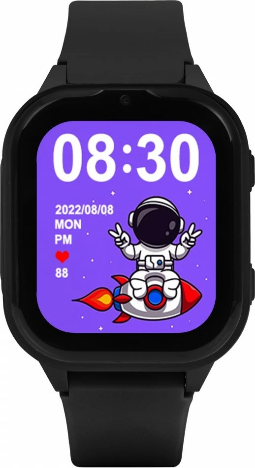 Smartwatch për fëmijë Garett Kids Sun Ultra 4G, 1.84", i zi