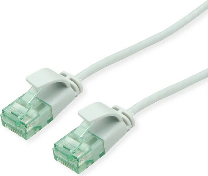 Kabllo rrjeti ROLINE RM Cat6A Slim 0.5m RJ-45, gri