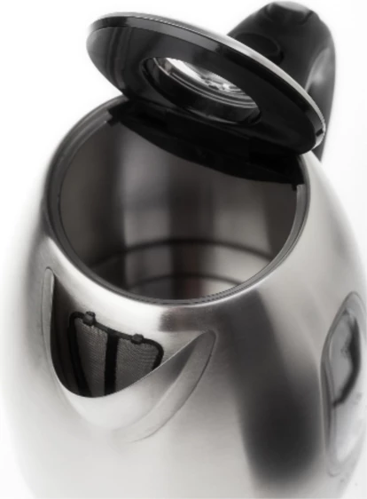 Çajnik elektrik ADLER AD1223 1.7L 2200W inox, argjend/zezë