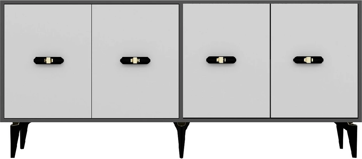 Konsol Skye Decor, anthracite, e bardhë