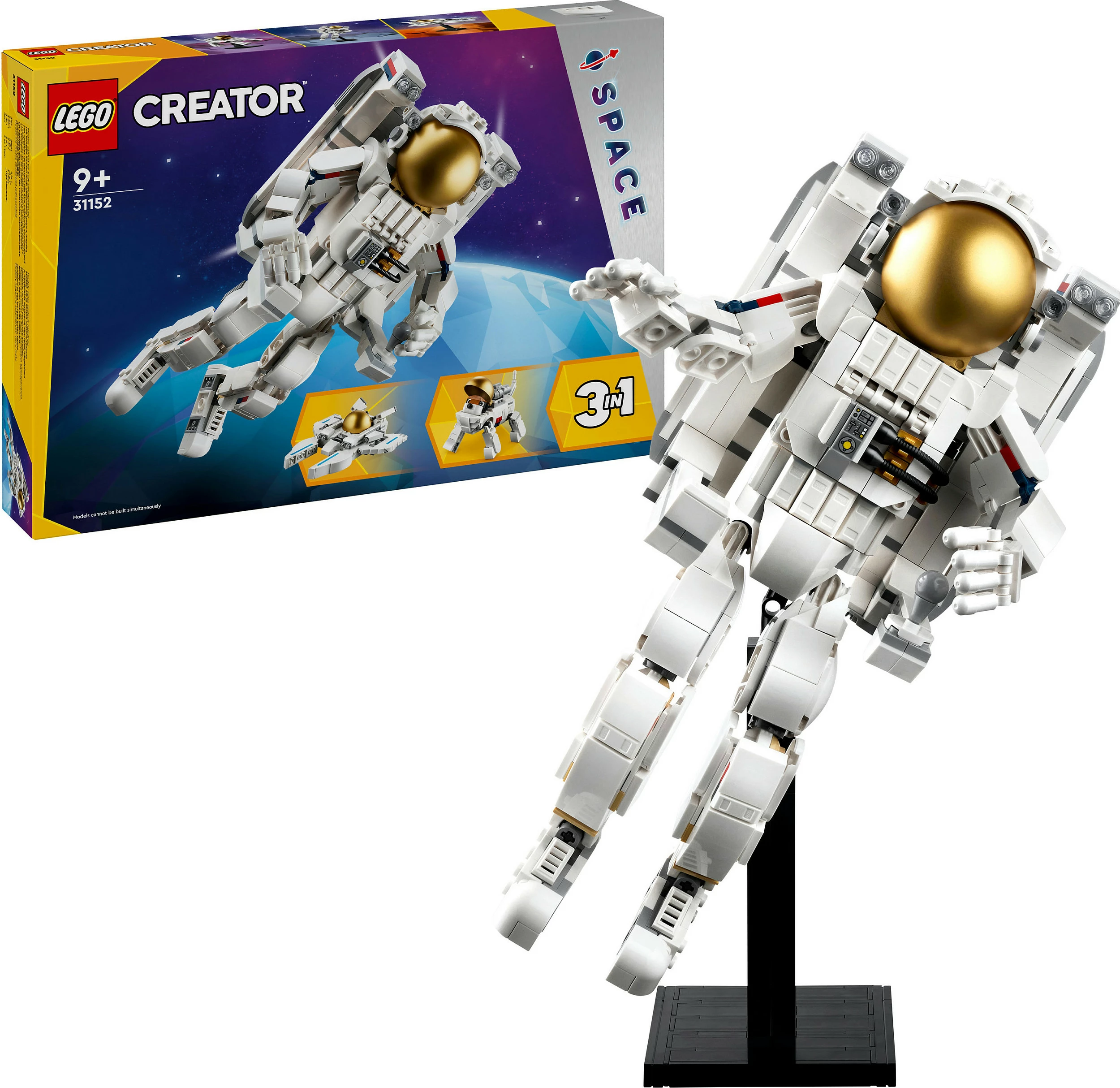 Set ndërtimi LEGO Creator 3in1 Space Astronaut 31152, 647 pjesë, multikolor