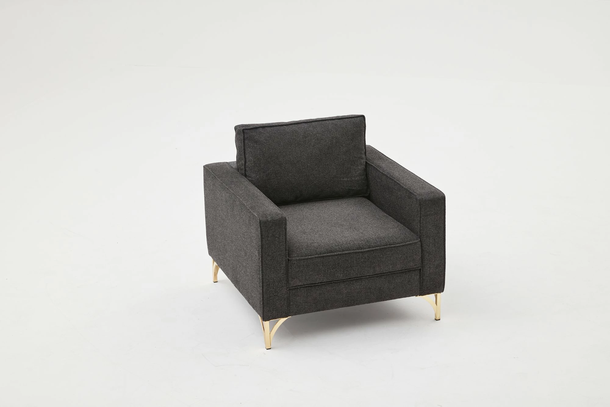 Karrige një vendëshe Atelier del Sofa, Berlin, antracit, ar