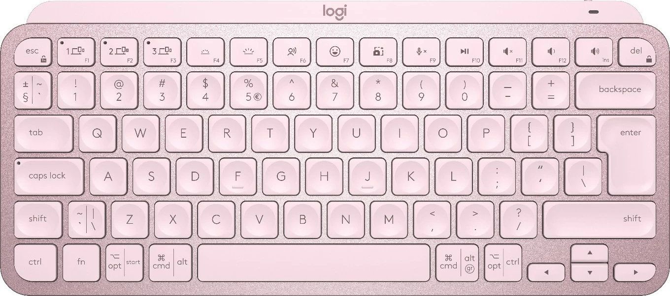 Tastierë Logitech MX Keys Mini, Wireless, LED, Pink