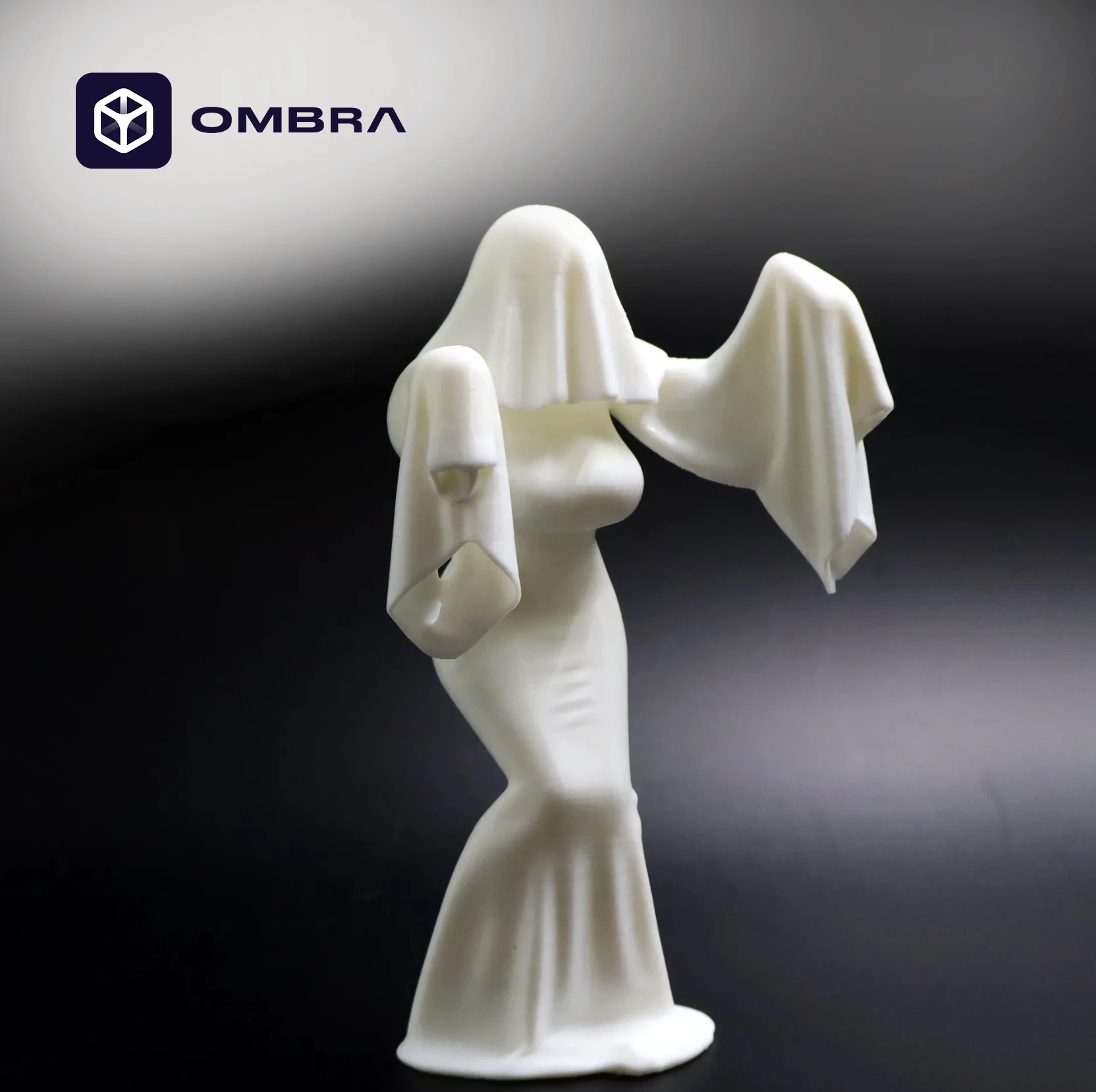 Figurë Dekorative "Statujë" (Ghost Woman) - e bardhë