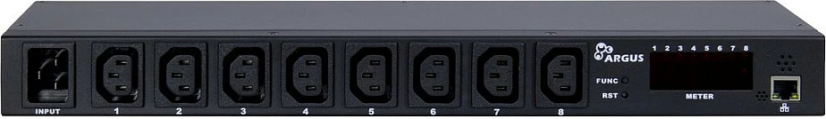 PDU Inter-Tech SW-0816, shirit rryme i kontrollueshëm, 8 dalje IEC, 1U rack