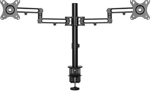 Krah mbajtës për dy monitorë StarTech, VESA 75x75/100x100, clamp tavoline, deri 32 inç, i zi