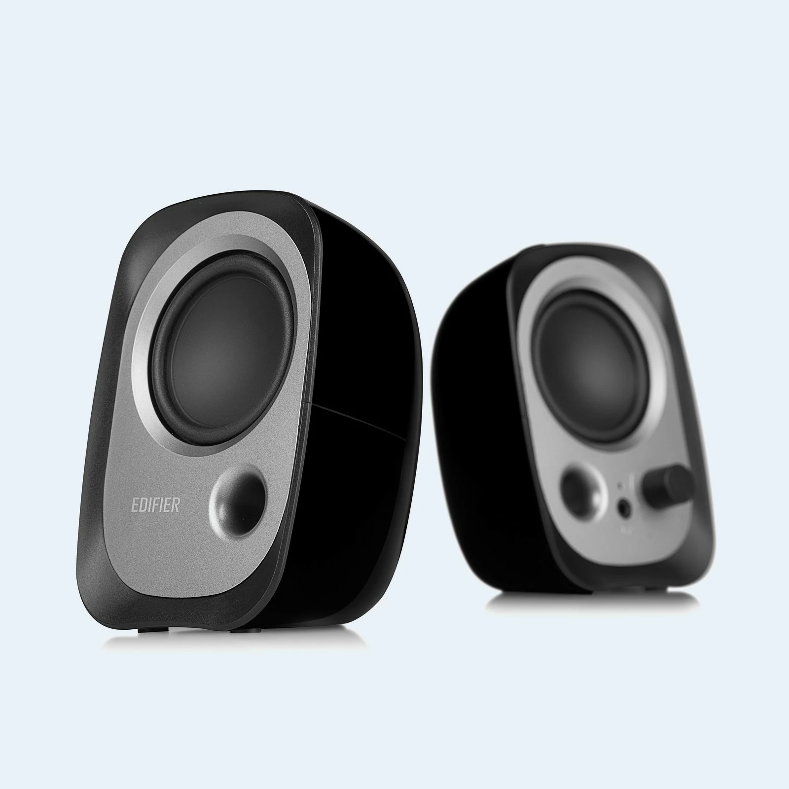 Bokse Edifier R12U, 2.0 kanale, Wired, 4 W, 30 - 20000 Hz, Ngjyrë zezë, gri
