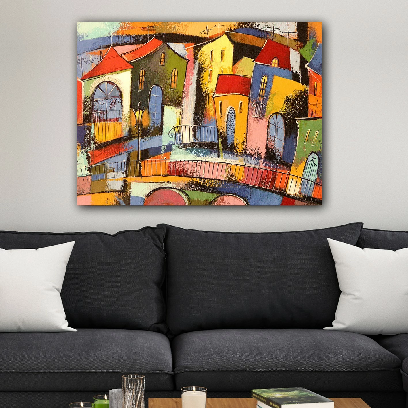 Pikturë dekorative në kanavacë, shumëngjyrëshe, 70x100cm, Wallity, 1042732249