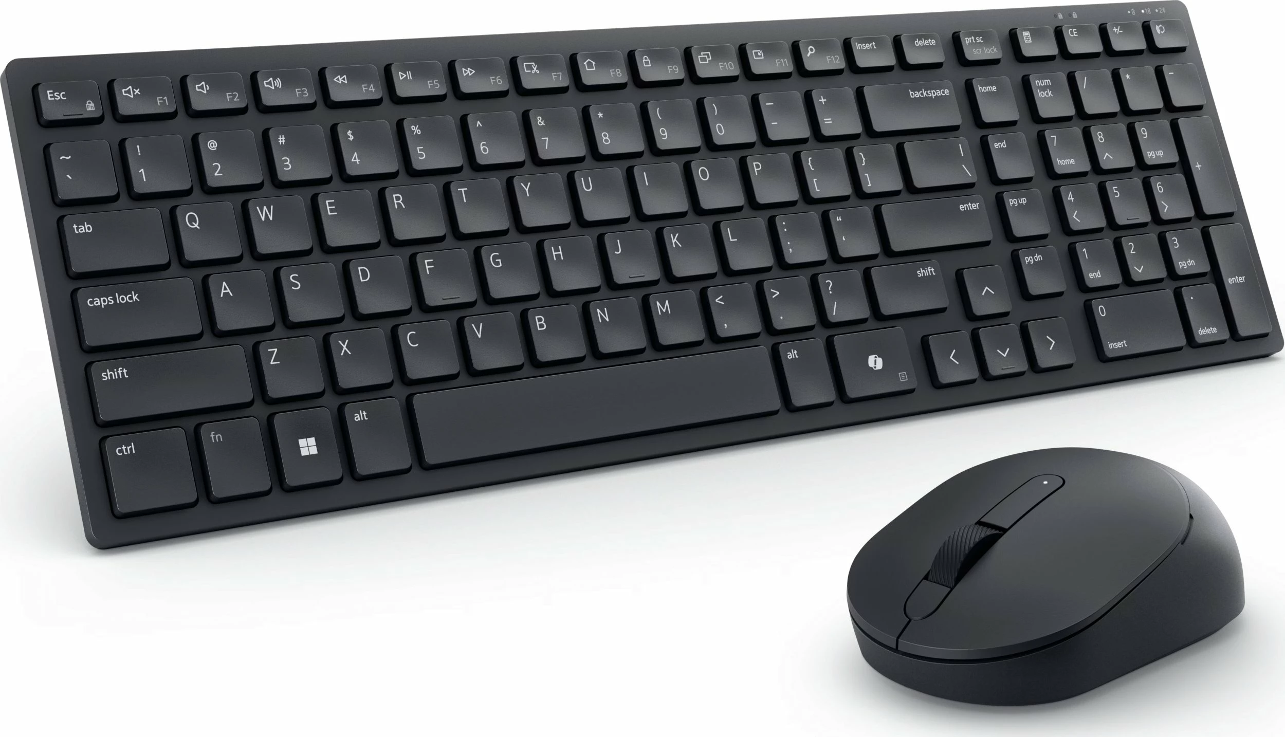 Set tastierë + maus Dell KM555 (580-BBVV), wireless Bluetooth + radio USB, US INTL, numpad, e zezë