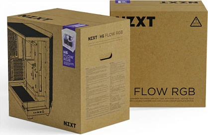 Kasë NZXT H6 Flow RGB Midi Tower, ATX/micro ATX/Mini-ITX, xham i temperuar, e zezë