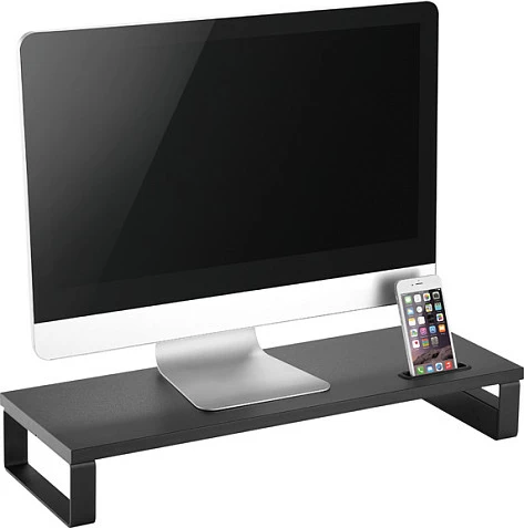 Mbajtëse monitori EQUIP, rritëse tavoline, 3x USB 2.0, deri 15 kg, e zezë