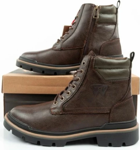 Çizme Chelsea për meshkuj Wrangler, kafe të errëta