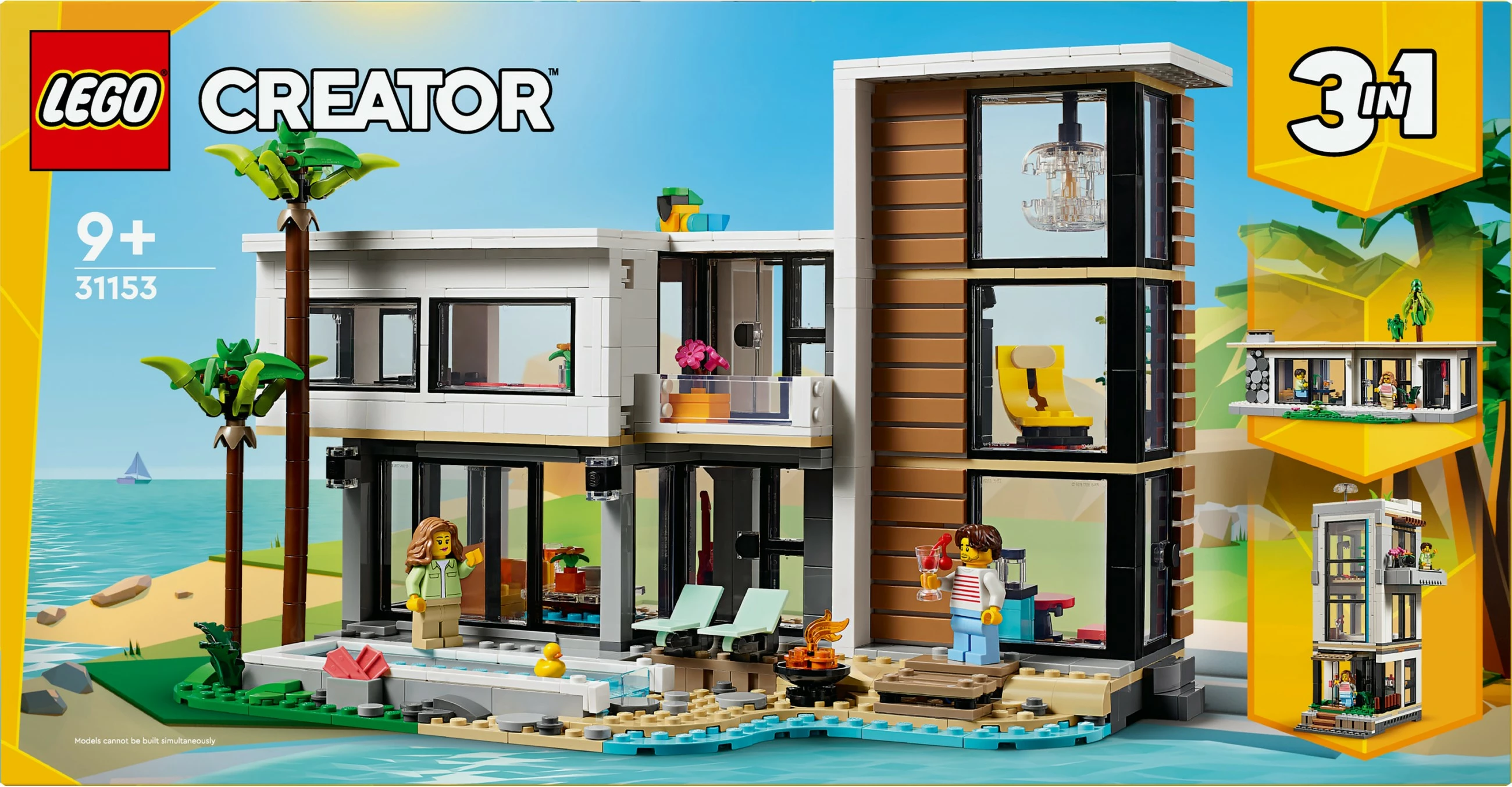 Set ndërtimi LEGO Creator 31153, 3-in-1, 939 pjesë, shumëngjyrësh