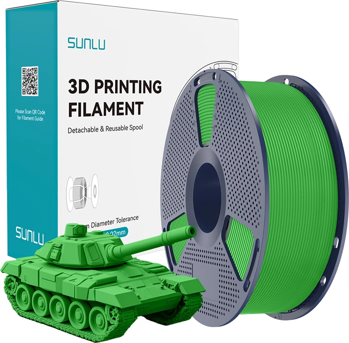 Filament Sunlu PLA+ High-Speed PLA+ H-S G 1.75 mm, jeshil