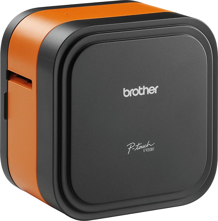 Printer etiketash Brother P-touch PT-E920BT, Bluetooth, USB-C, 360x360 DPI, zi/portokalli