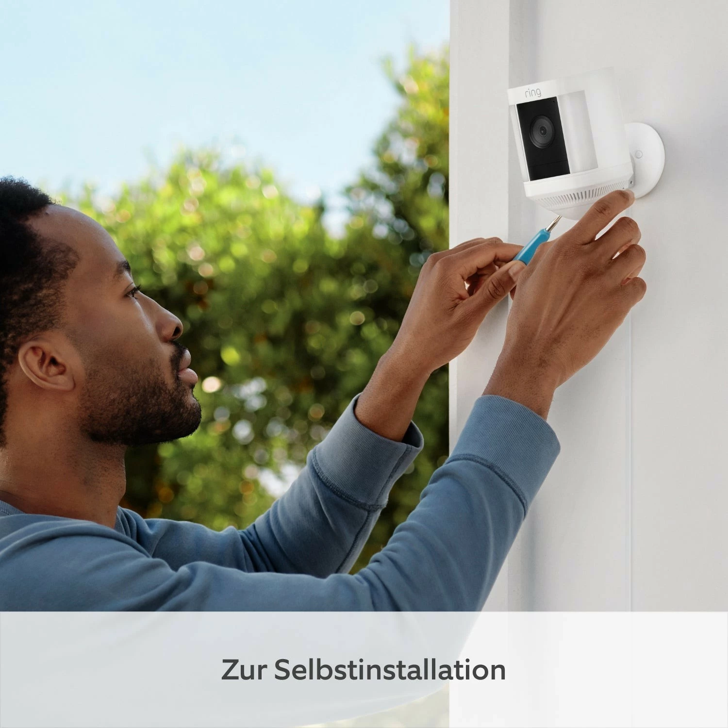 Kamerë sigurie IP Amazon Ring Spotlight Cam Plus, Wireless, Montim tavan/mur, Bardhë