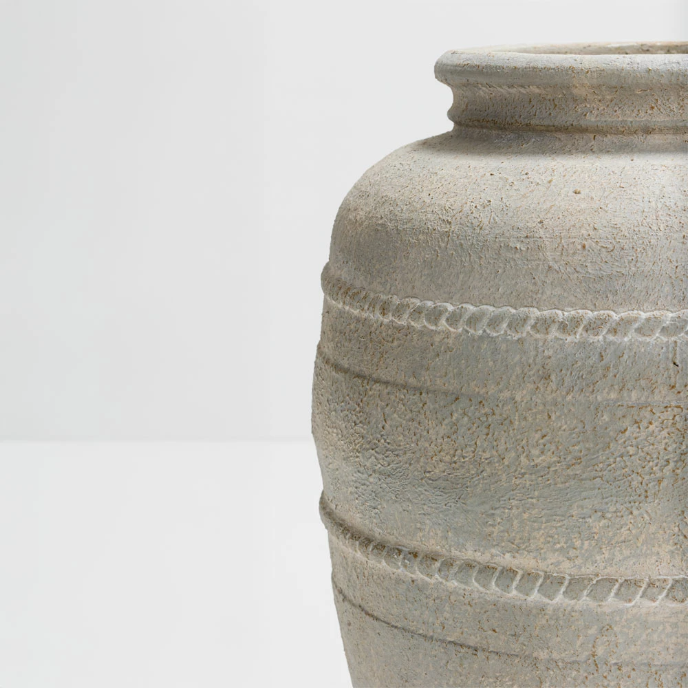 Vazo për lule MILOS, MgO, bezhë, 35x35x45 cm