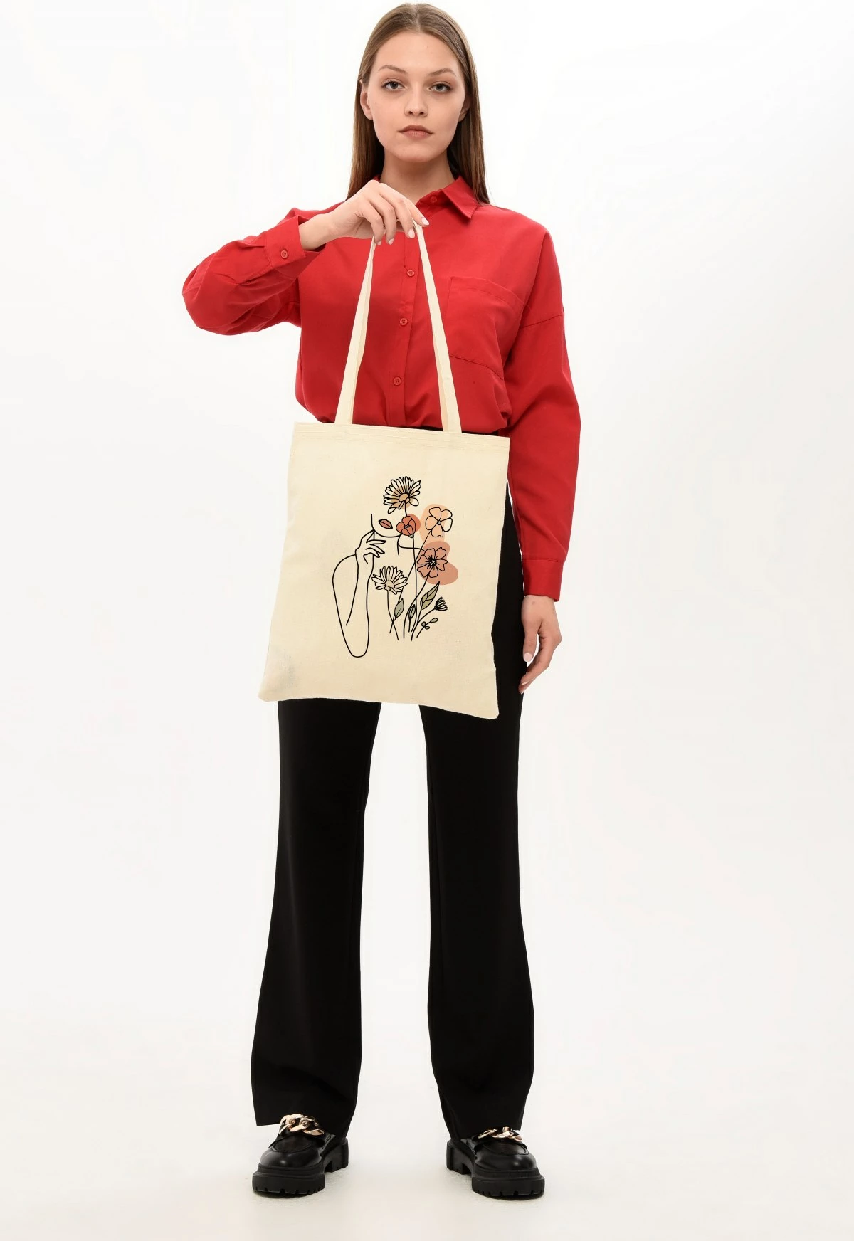 Çantë tote Zoozie Bags, krem, 0872