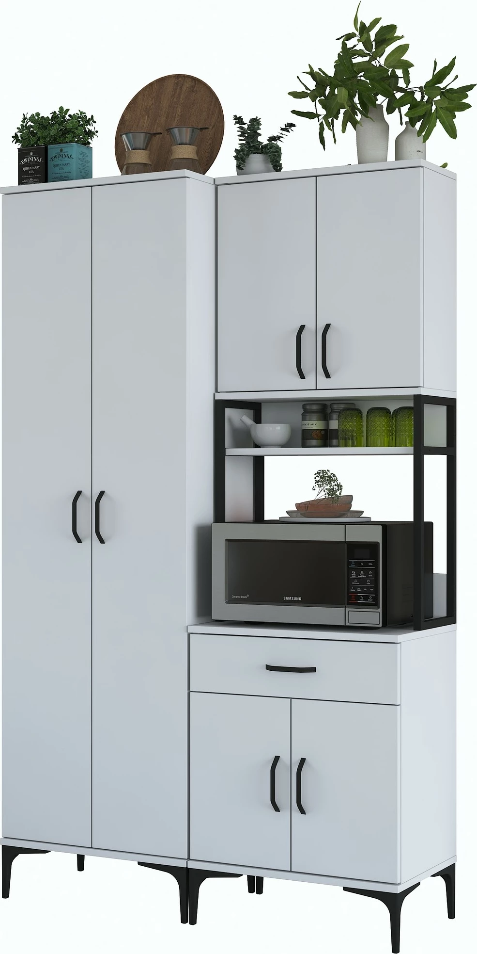 Dollap multifunksional, i bardhë, Hanah Home JE120 - 2966