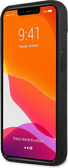 Mbështjellës Mercedes MEHCP13SRCABK për iPhone 13 mini 5.4", karbon, zi