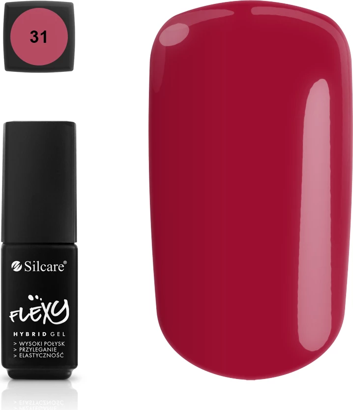Llak për thonj Silcare Flexy Hybrid Gel 31, 4.5g