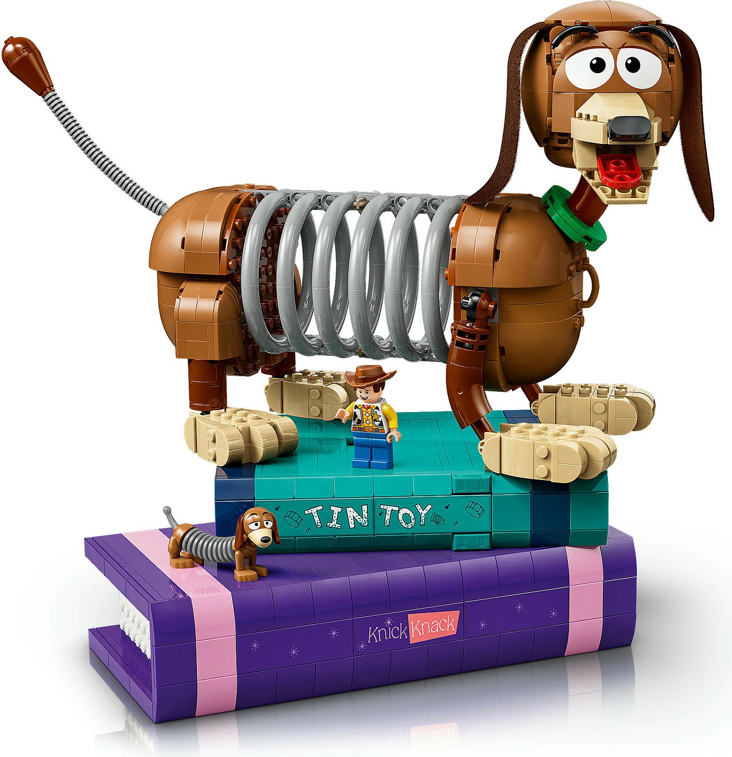 Set ndërtimi LEGO Disney Pixar Toy Story 43301 Slinky Dog Bookends, 1311 pjesë, 18+, shumëngjyrësh