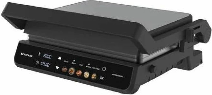Grill elektrik 2-në-1 taurus Asteria Digital, i zi/çelik
