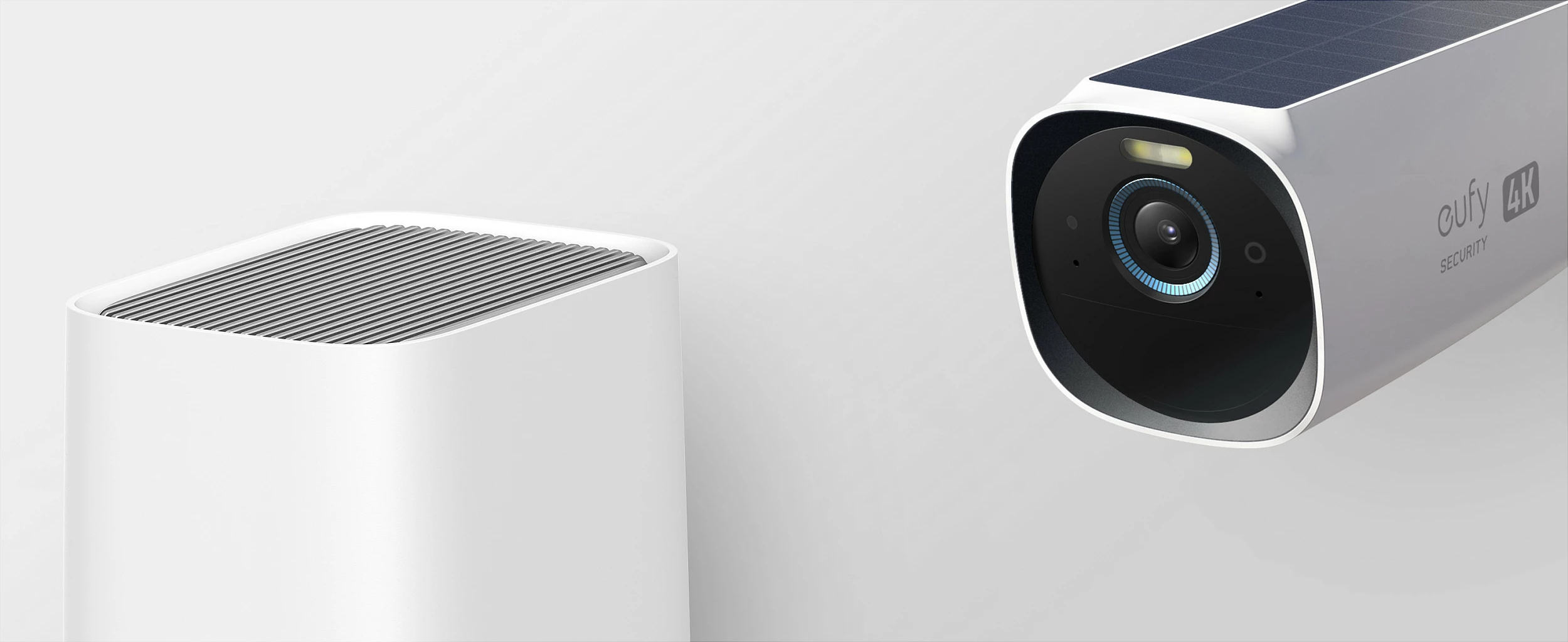 Kamerë sigurie EUFY eufyCam 3, 4K, set 2+1 me Solar, SSD 1TB, bardhë/zezë