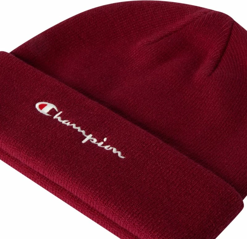 Kapelë beanie Champion, burgundy