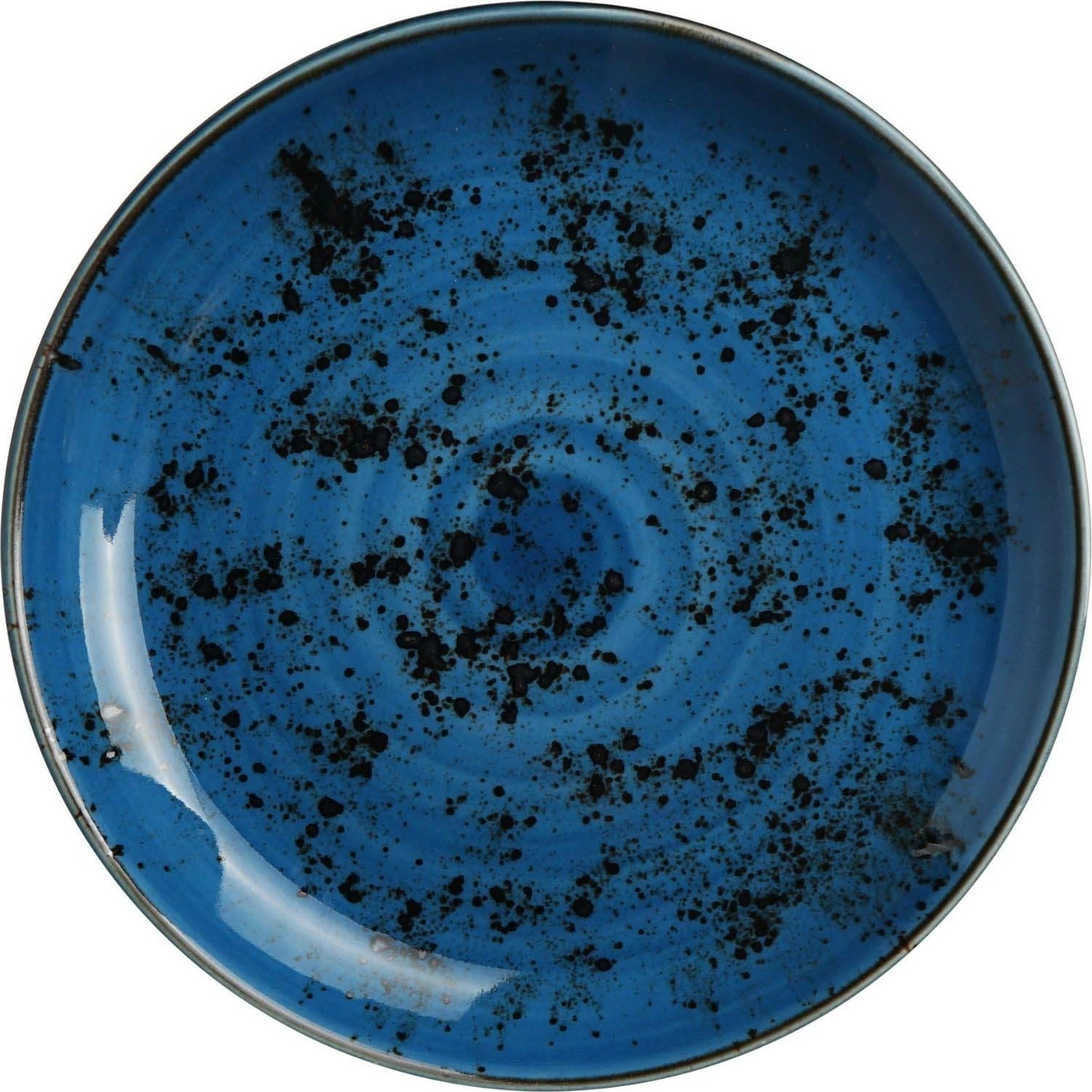 Pjatë e sheshtë Fine Dine Iris Ø190 mm, porcelan, blu, set 6 copë