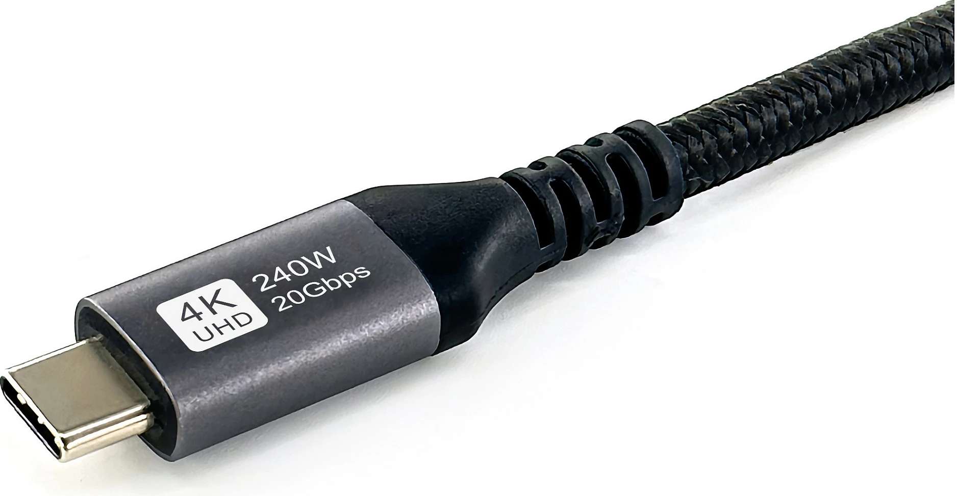 Kabllo USB4 USB-C në USB-C EQUIP 128384, 3m, 20Gbps, 4K@60Hz, USB PD, e zezë