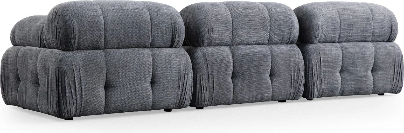 Divan treshe Atelier del Sofa, Petite 3, ngjyrë gri