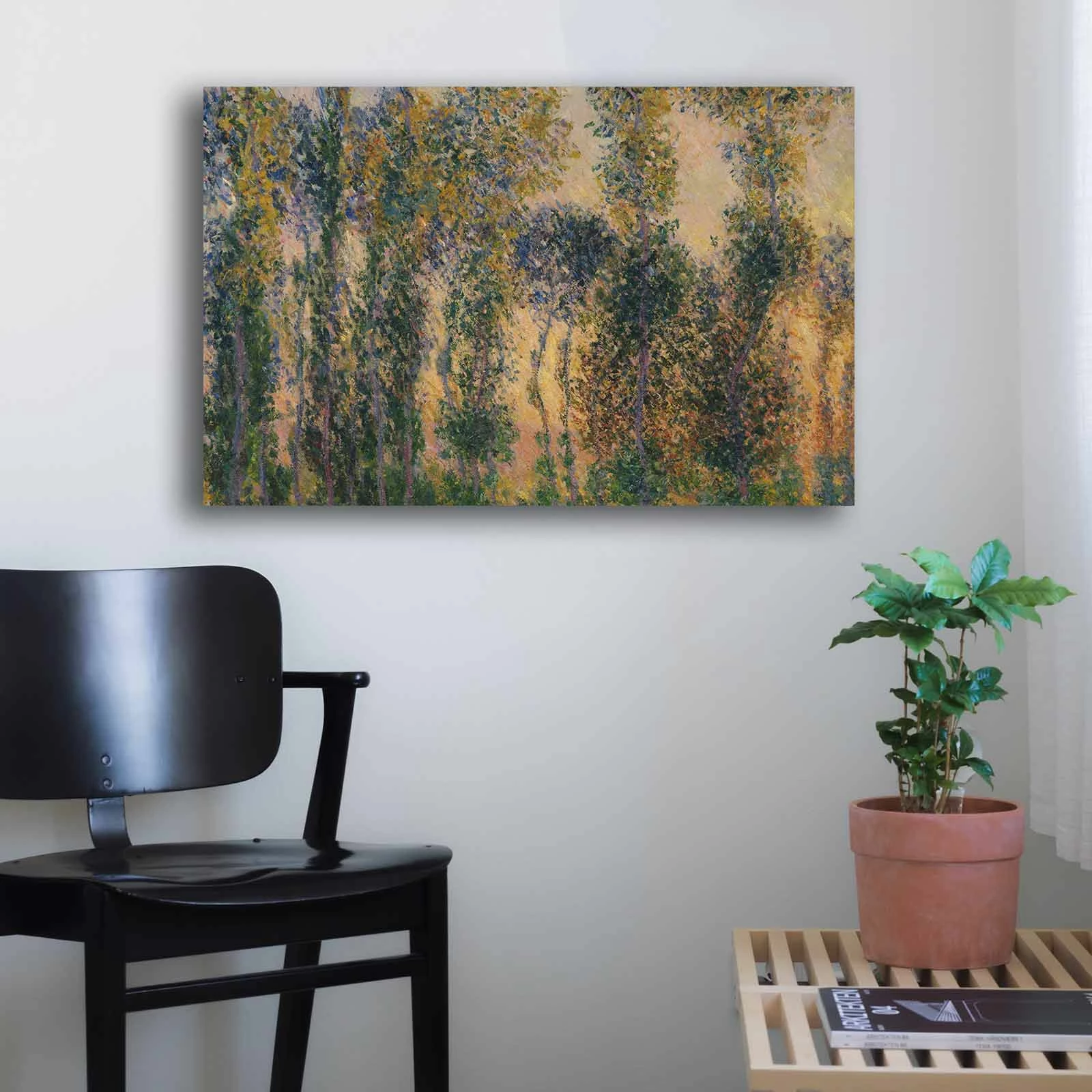 Pikturë dekorative në kanavacë, shumëngjyrëshe, Monet, 45x70cm
