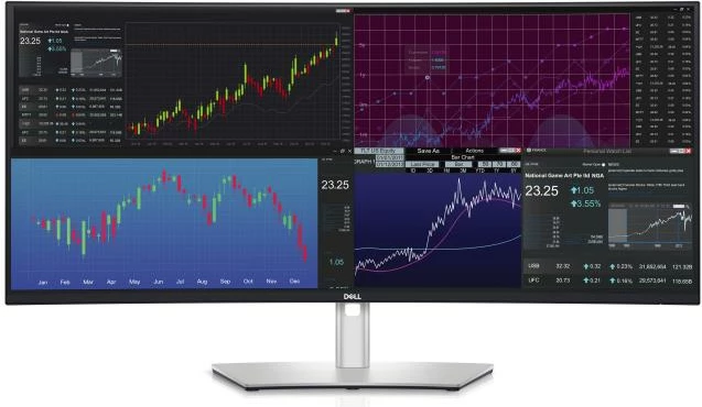Monitor Dell UltraSharp U3824DW 37.5" WQHD+ IPS Black, argjendtë/zi