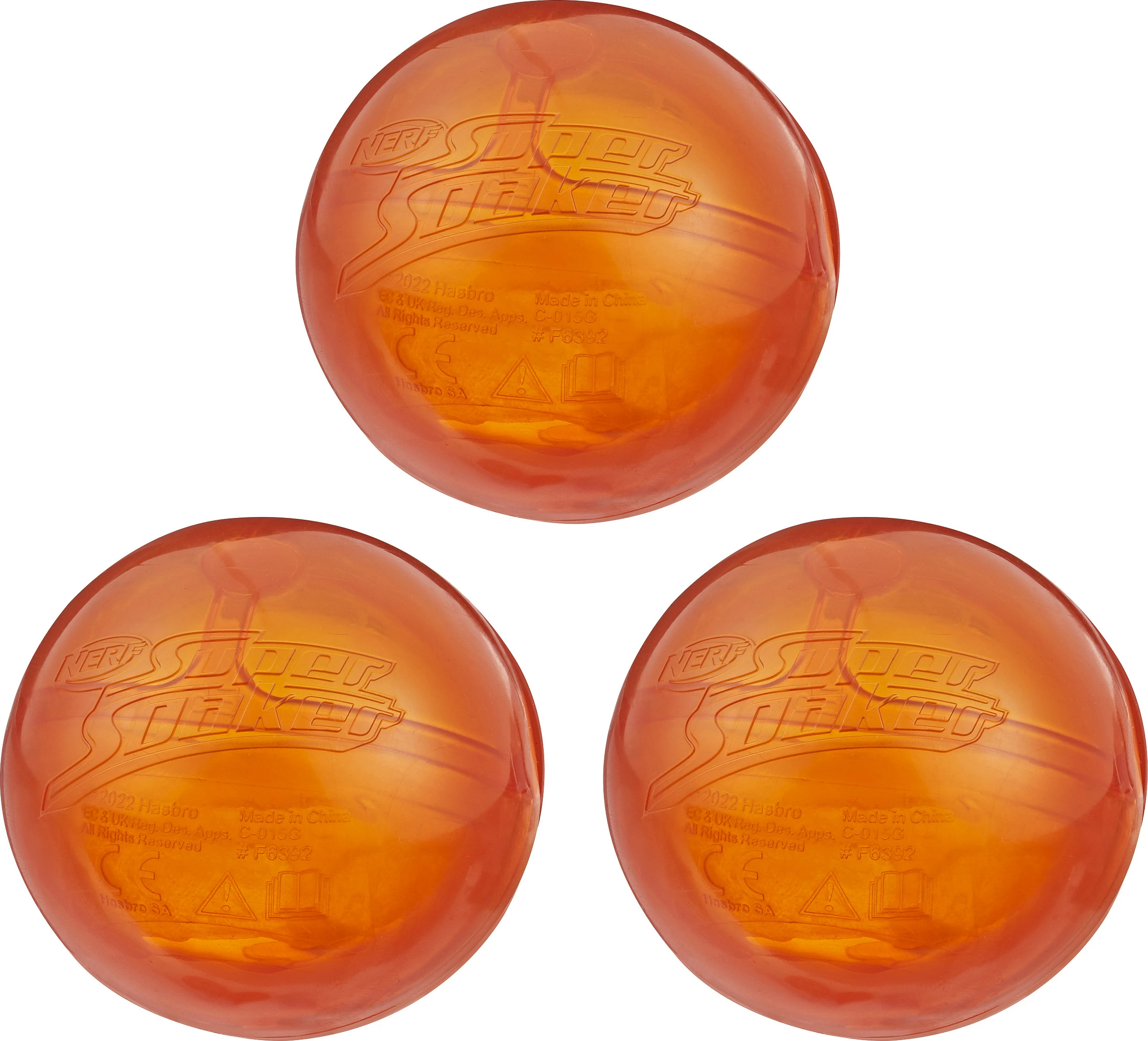 Lodra uji Nerf Super Soaker Hydro Balls, 3 copë, shumëngjyrëshe