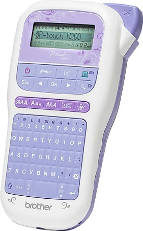 Printer etiketash Brother PT-H200, QWERTY, TZe, 180x180 DPI, bardhë/kaltër