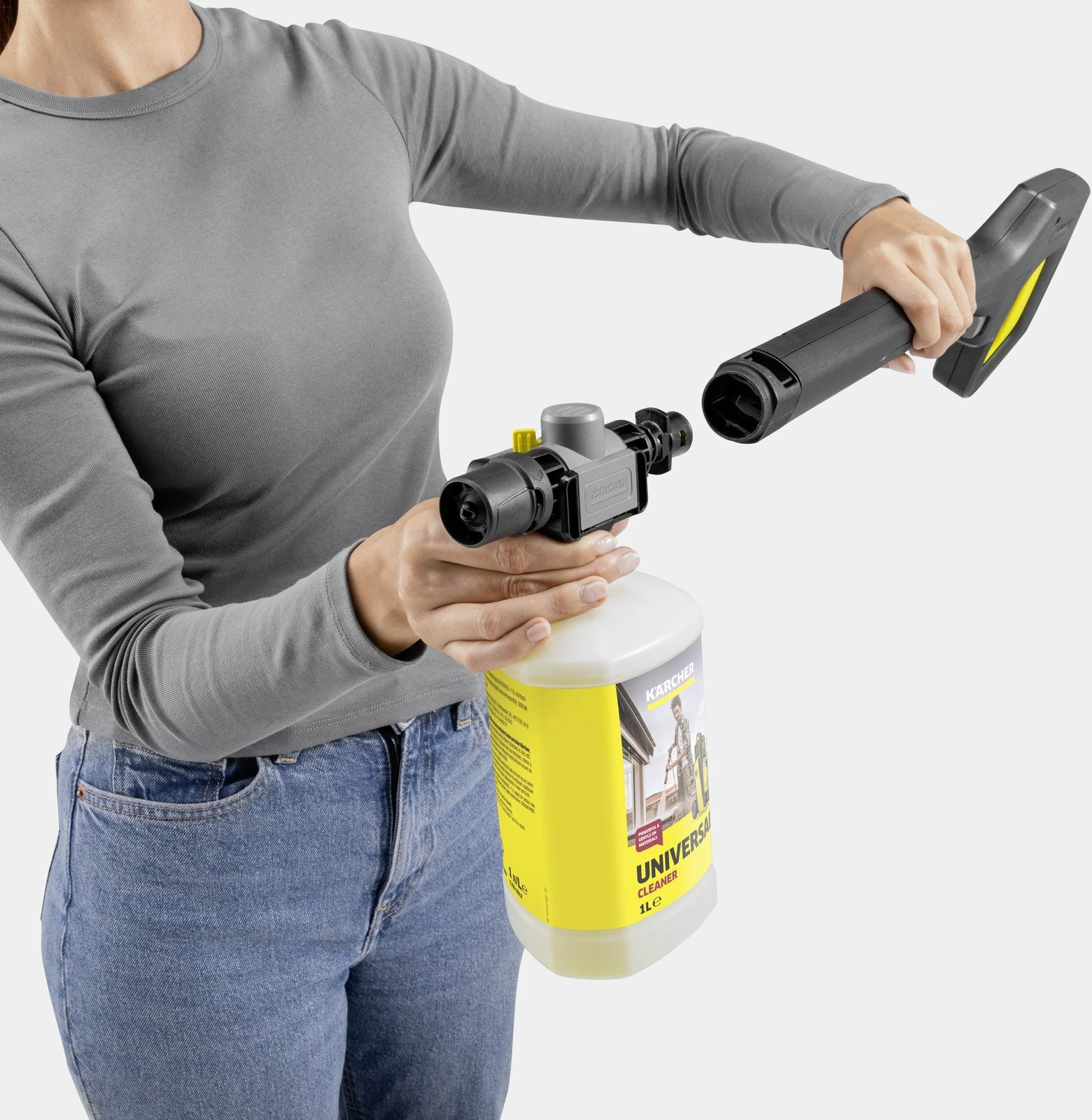 Lavarëse me presion Karcher K 4 Comfort Premium Home 1.324-753.0, 130 bar, 1800 W, 420 l/h, zorrë 8 m, Home Kit, e verdhë/zezë