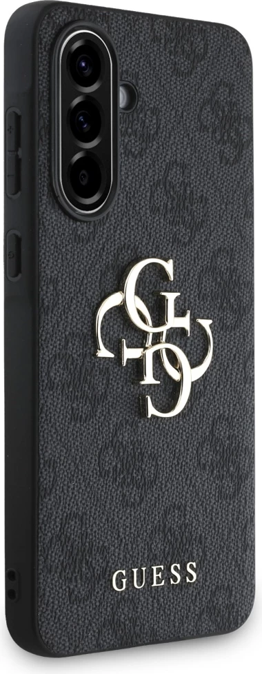 Mbështjellës Guess Big 4G Logo Classic Logo për Samsung Galaxy A56, hardcase eco-lëkurë/TPU/PC, i zi