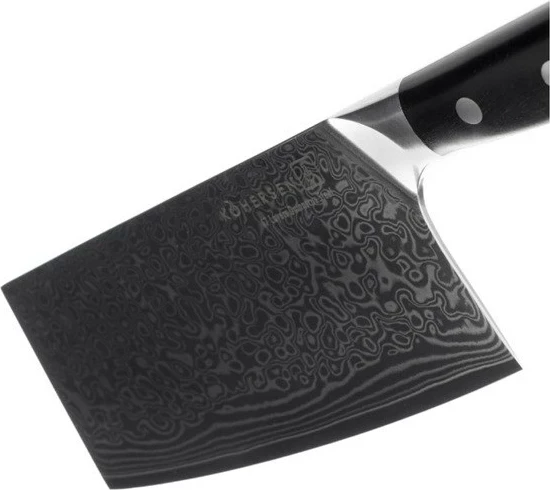 Satarë KOHERSEN Elegance, 16.5 cm, Dru Ebony, Çelik Damask