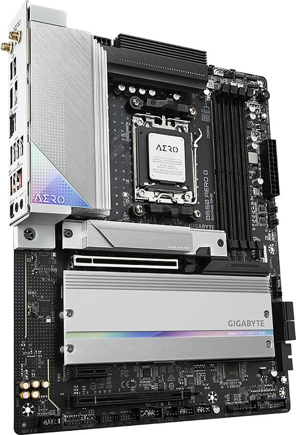 Pllakë amë Gigabyte B650 AERO G, Socket AM5, AMD B650, Bluetooth 5.2, argjendtë/bardhë