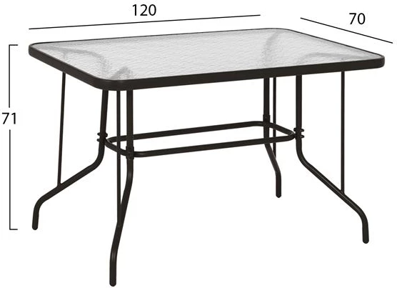 Set kopshti tavolinë & karrige FH10565.02, 5 pjesë, të kafta