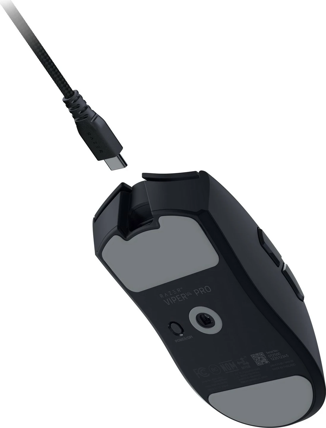 Maus Razer Viper V4 Pro, wireless/wired, i zi
